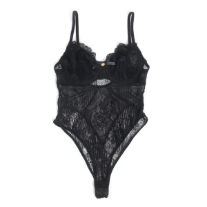 SUBBLIME - 955625 BODY KORONKOWE Z ZAPIÄCIEM NA DOLE CZARNE L/XL